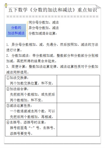 26份！减法练习最新整理持续更新版-高清完整-免费学习资料下载 - 开学吧