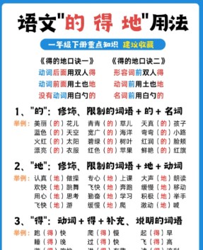 【2026春完整版】一下语文的地得用法-免费学习资料下载 - 开学吧