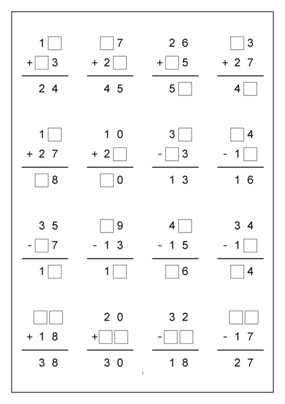 一下数学-竖式计算-免费学习资料下载 - 开学吧
