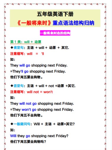 3份！语法归纳最新整理持续更新版-高清完整-免费学习资料下载 - 开学吧