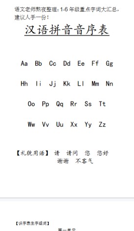 【37页新版】小升初复习：：1-6年级重点字词大汇总，建议人手一份！【高清完整版】-免费学习资料下载 - 开学吧