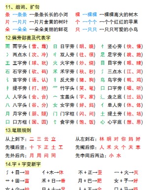 【新版】一年级上期中高频考点3-免费学习资料下载 - 开学吧