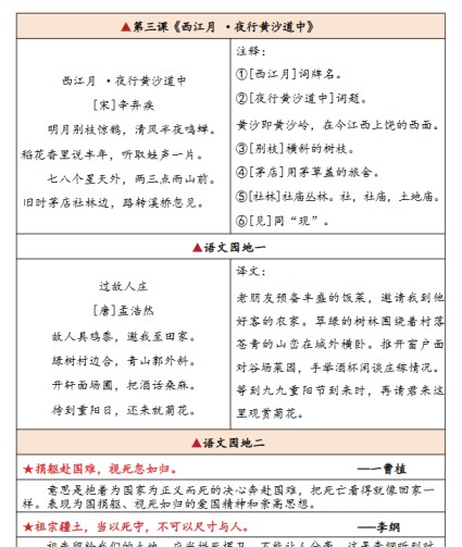 2025秋版六年级上册语文：《暑假背诵闯关表》25秋-免费学习资料下载 - 开学吧