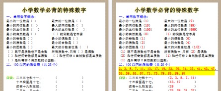 【2026寒假2页】五年级下册数学必备的特殊数字，寒假可以预习！-免费学习资料下载 - 开学吧