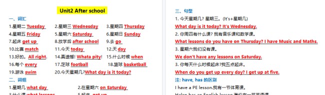 【2026春15页完整版】四年级下册英语译林1-8单元知识点汇总-免费学习资料下载 - 开学吧