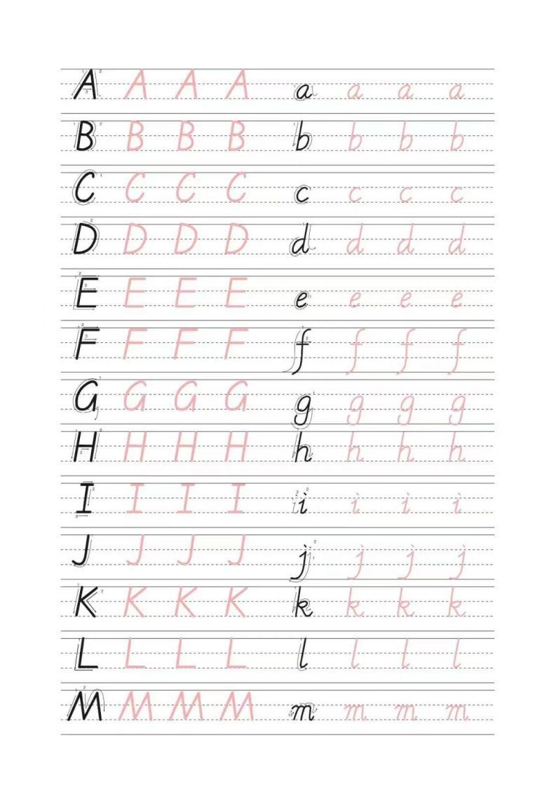 书写体26个字母-小初高学习资料下载_真题试卷 - 开学吧资料库