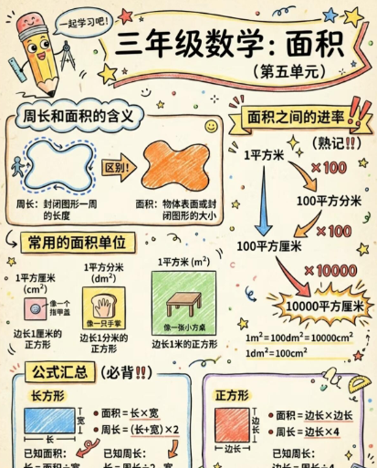 【2026春新版】第五单元面积【高彩板】-小初高学习资料下载_真题试卷 - 开学吧资料库