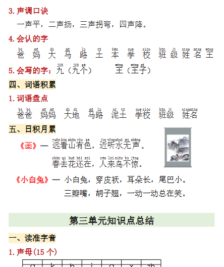 【新版】一年级上期中高频考点2-开学吧