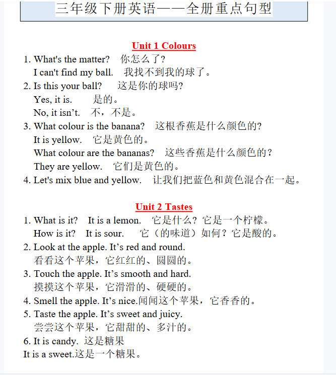 4份！全册重点最新整理持续更新版-高清完整-开学吧