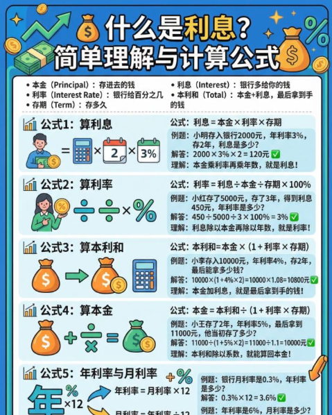 【2026春】利息问题一次搞懂高彩版-小初高学习资料下载_真题试卷 - 开学吧资料库