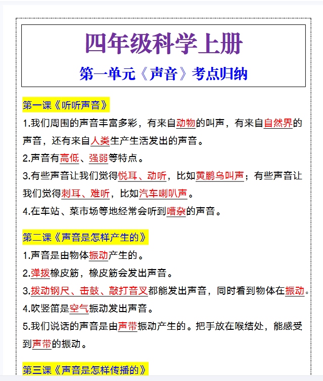 10份！考点归纳最新整理持续更新版-高清完整-开学吧