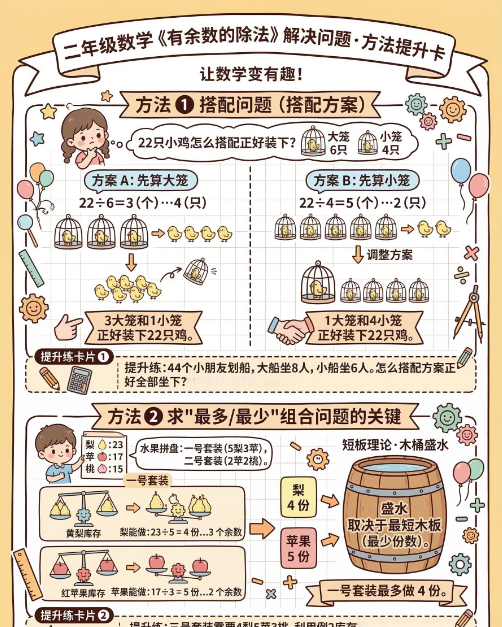 【2026春】二下数学《有余数的除法》方法提升！-小初高学习资料下载_真题试卷 - 开学吧资料库