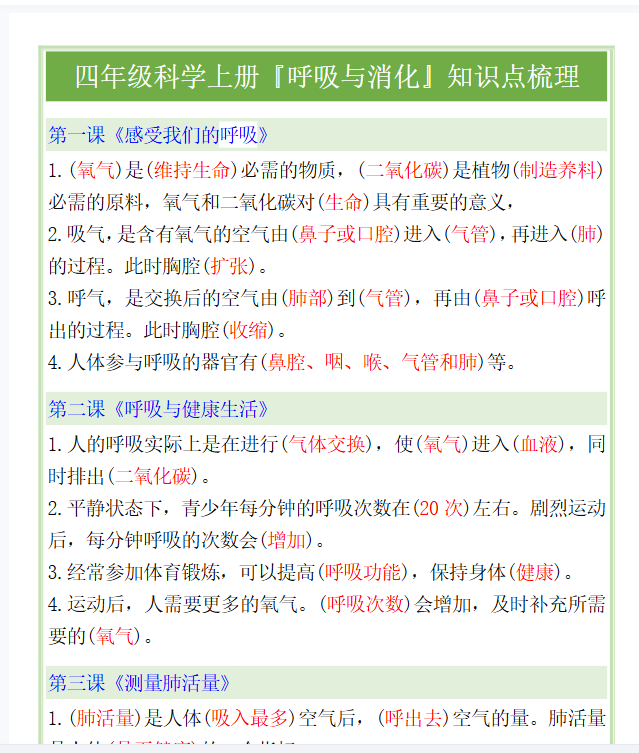 14份！知识梳理最新整理持续更新版-高清完整-开学吧