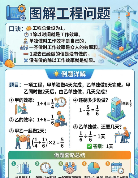 【2026春】工程问题其实超简单高彩板-小初高学习资料下载_真题试卷 - 开学吧资料库