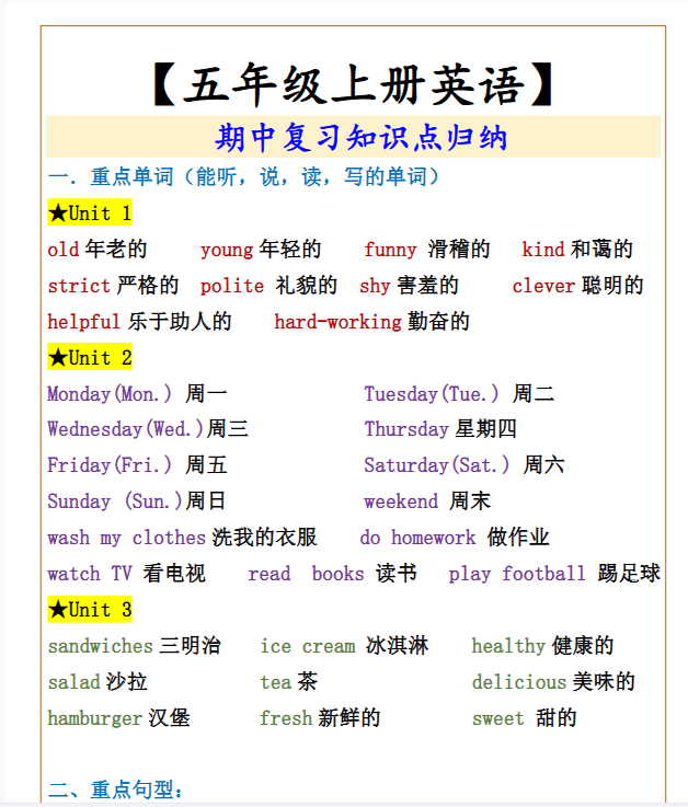 79份！复习汇总最新整理持续更新版-高清完整-开学吧