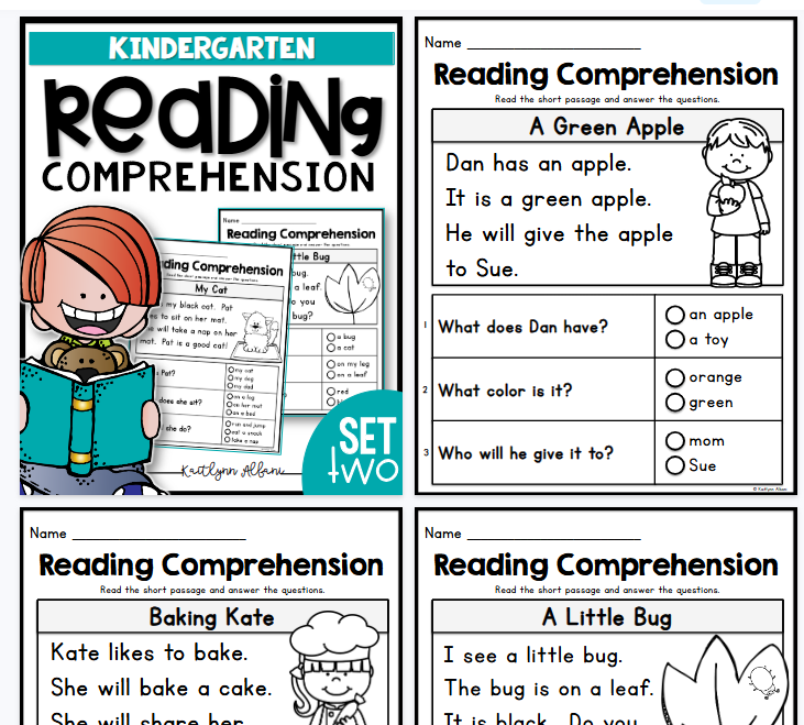 【61页高清彩色版】幼儿阅读理解练习纸2【完整可直接打印】幼儿阅读理解练习纸-开学吧