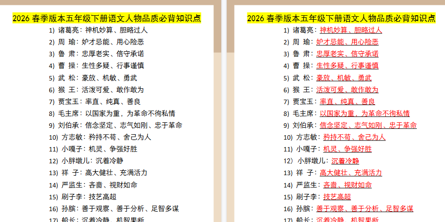 2026春新版四年级下册语文:课文说明道理知识归纳-小初高学习资料下载_真题试卷 - 开学吧资料库