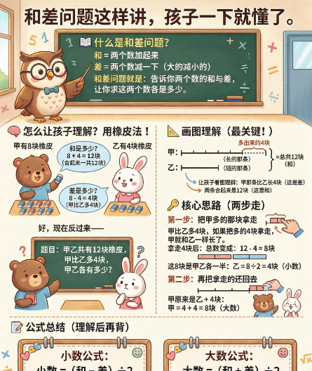 【2026春】和差问题这样教高彩版-小初高学习资料下载_真题试卷 - 开学吧资料库