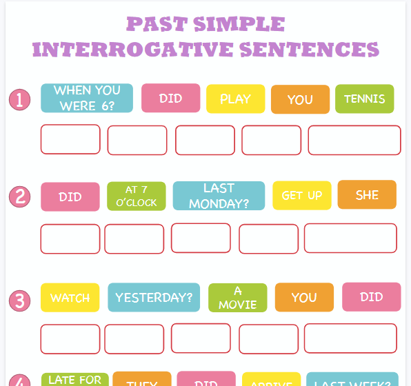 连词组句【完整可直接打印】24套语法练习纸全套-开学吧