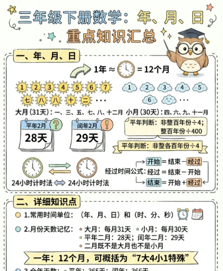 【2026春新版】三年级下册年月日汇总【高彩板】-小初高学习资料下载_真题试卷 - 开学吧资料库