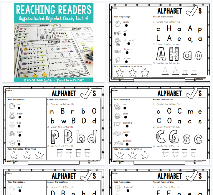 【80页高清彩色版】字母练习纸Reaching Readers【完整可直接打印】字母练习纸Reaching Readers-开学吧