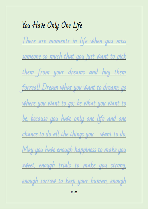 英文字帖【高清电子字帖大全集+无水印】-开学吧