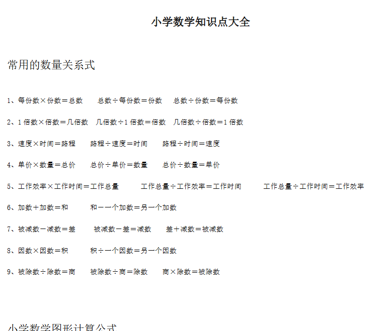 【38页新版】小升初,小学数学知识点全在这了,吃透它们,来年考试拿高分!【高清完整版】-开学吧