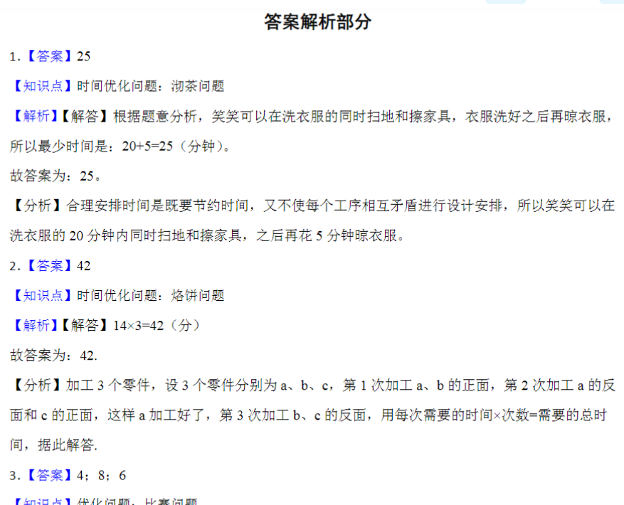 10页小升初专项复习：优化（试题）六年级下册数学通用版-开学吧