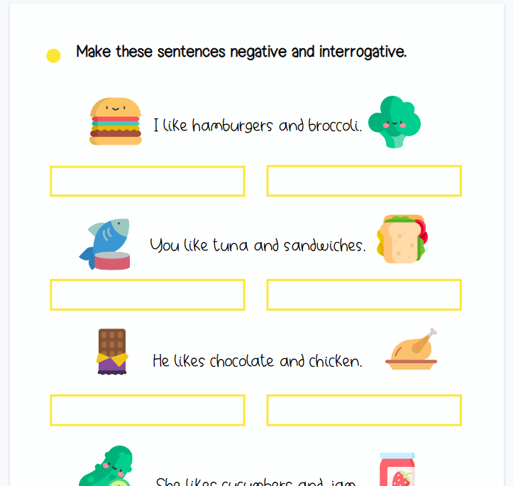变否定疑问句【完整可直接打印】24套语法练习纸全套-开学吧
