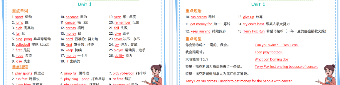 【13页高清完整版】新版四上英语外研重点单词短语句型晨读晚默-开学吧