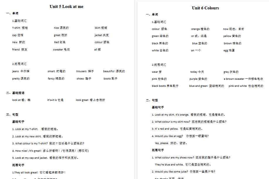 【8页高清完整版】译林版三年级上册知识点梳理-小初高学习资料下载_真题试卷 - 开学吧资料库