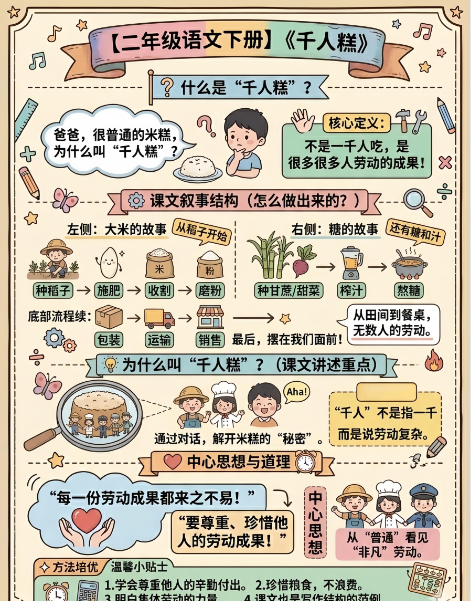 【2026春】语文《千人糕》高彩图-小初高学习资料下载_真题试卷 - 开学吧资料库